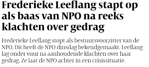 Goede bedoelingen, slechte uitkomsten. Wat leiders kunnen leren van de zaak-Leeflang 